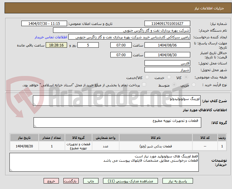 تصویر کوچک آگهی اورینگ سولونوئیدولو