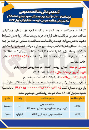 تصویر کوچک آگهی خرید درب و دستگیره جهت بطری دهانه ۴۵