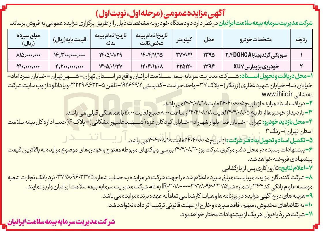 تصویر کوچک آگهی سوزوکی گرندویتارا A ۲۴DOHC 
