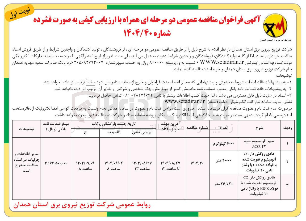 تصویر کوچک آگهی هادی روکش دار CC آلومینیوم تقویت شده با فولاد MINK با ولتاژ نامی ۲۰ کیلوولت