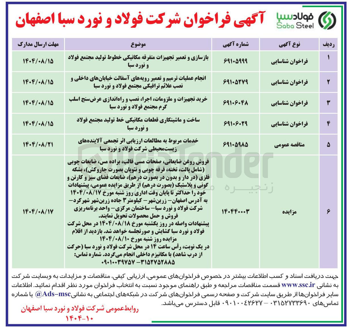 تصویر کوچک آگهی بازسازی و تعمیر تجهیزات متفرقه مکانیکی خطوط تولید