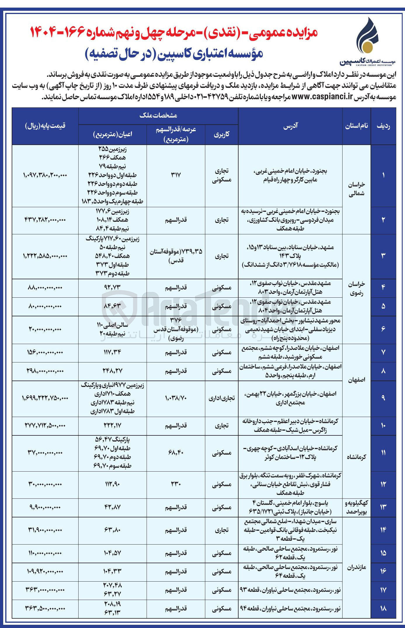 تصویر کوچک آگهی  املاک و اراضی 