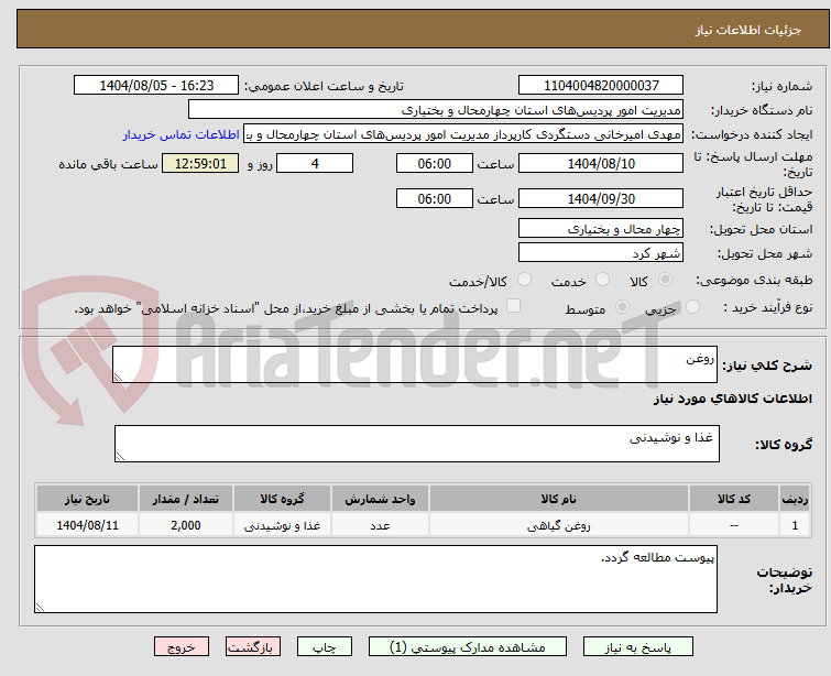 تصویر کوچک آگهی روغن
