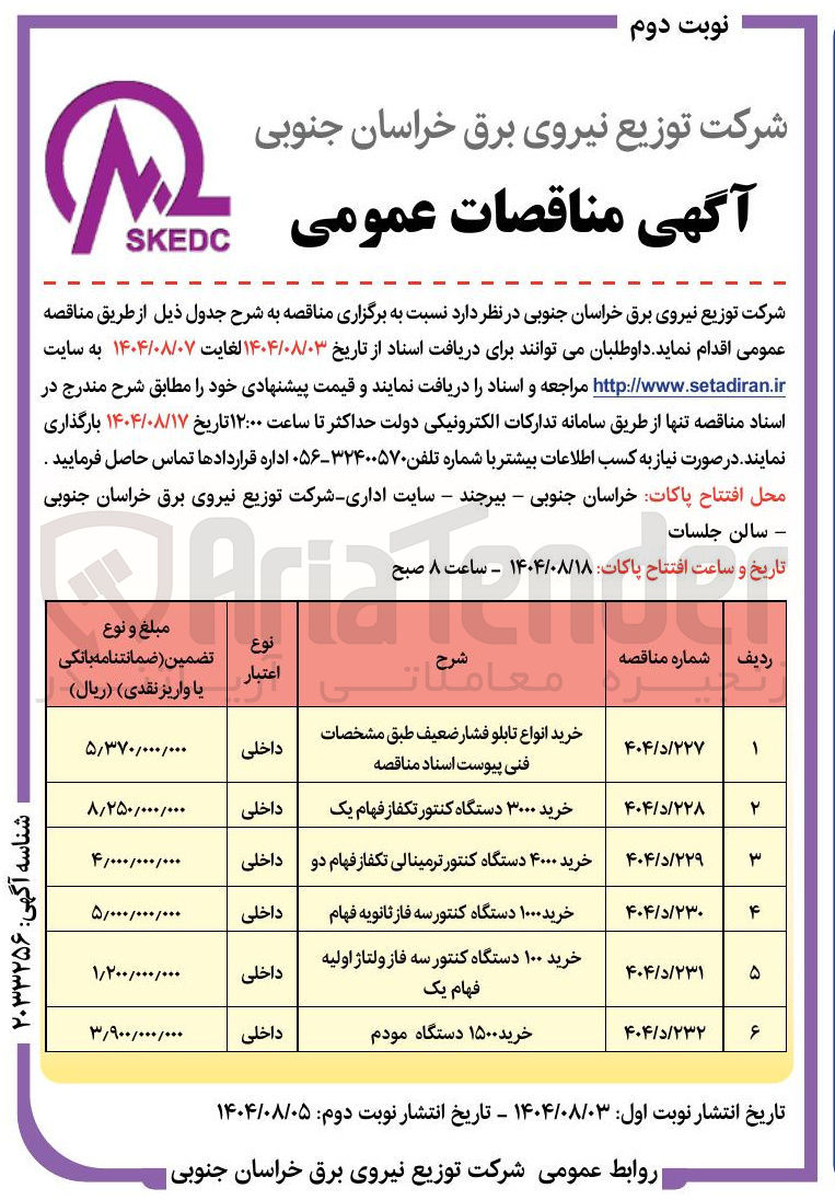 تصویر کوچک آگهی خرید ۱۵۰۰ دستگاه مودم