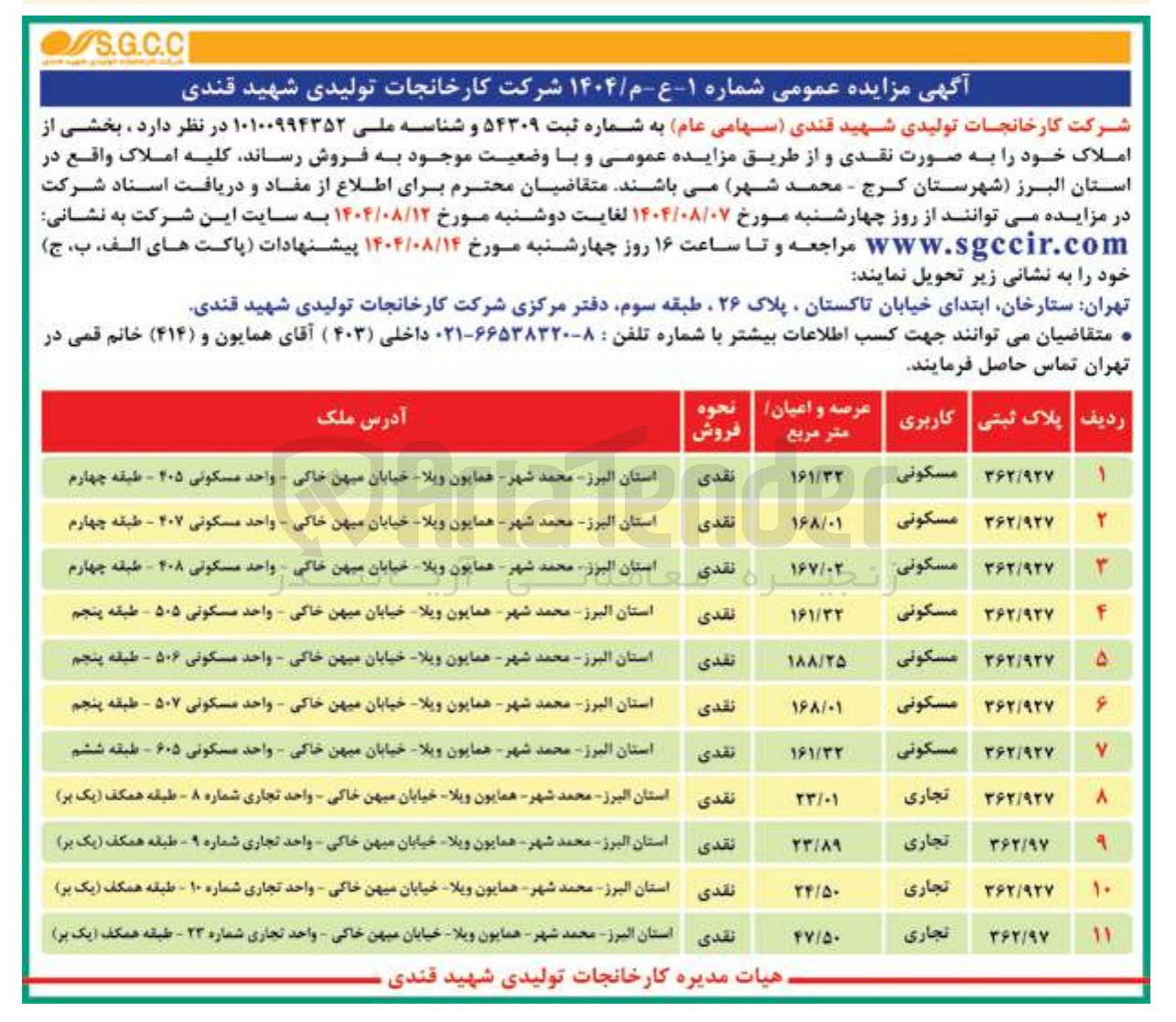 تصویر کوچک آگهی فروش املاک در 11 ردیف با کاربری مسکونی - تجاری