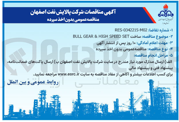 تصویر کوچک آگهی ساخت SET SPEED HIGH & GEAR BULL 
