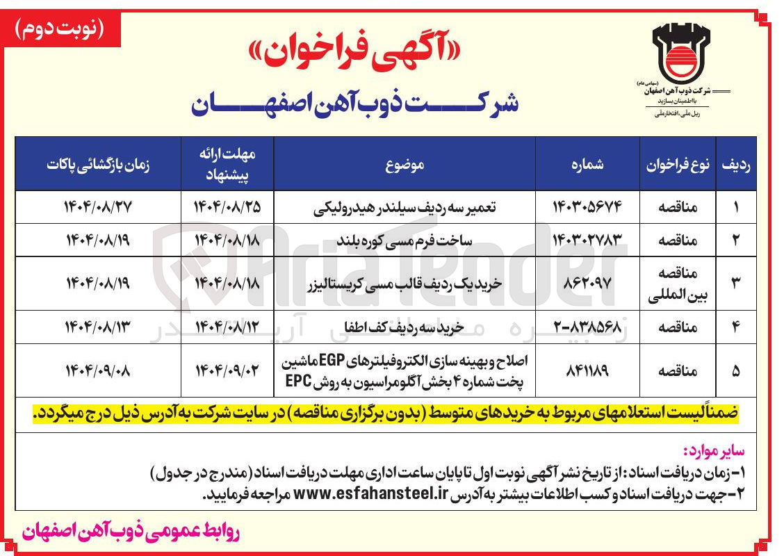 تصویر کوچک آگهی ساخت فرم مسی کوره بلند