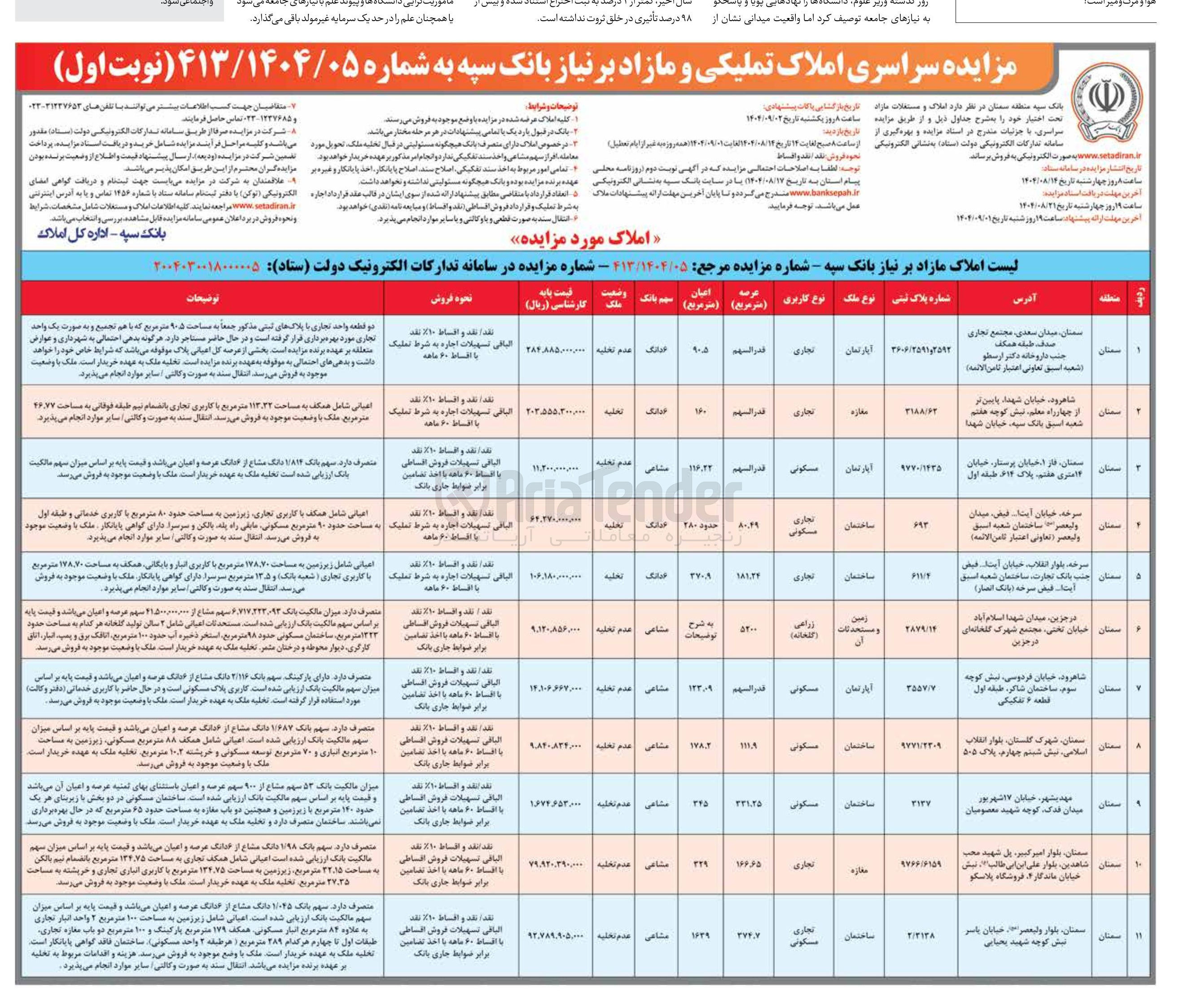 تصویر کوچک آگهی فروش املاک در 11 ردیف با کاربری تجاری - مسکونی 