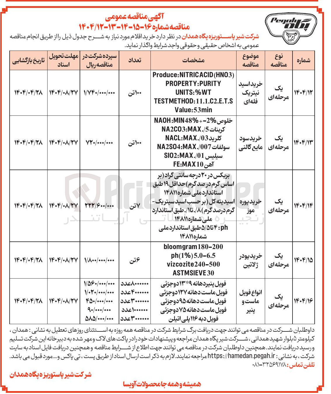 تصویر کوچک آگهی خرید سود مایع گالنی 