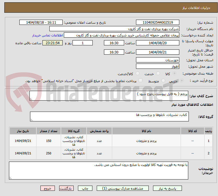 تصویر کوچک آگهی پرچم ( به فایل پیوست رجوع شود )