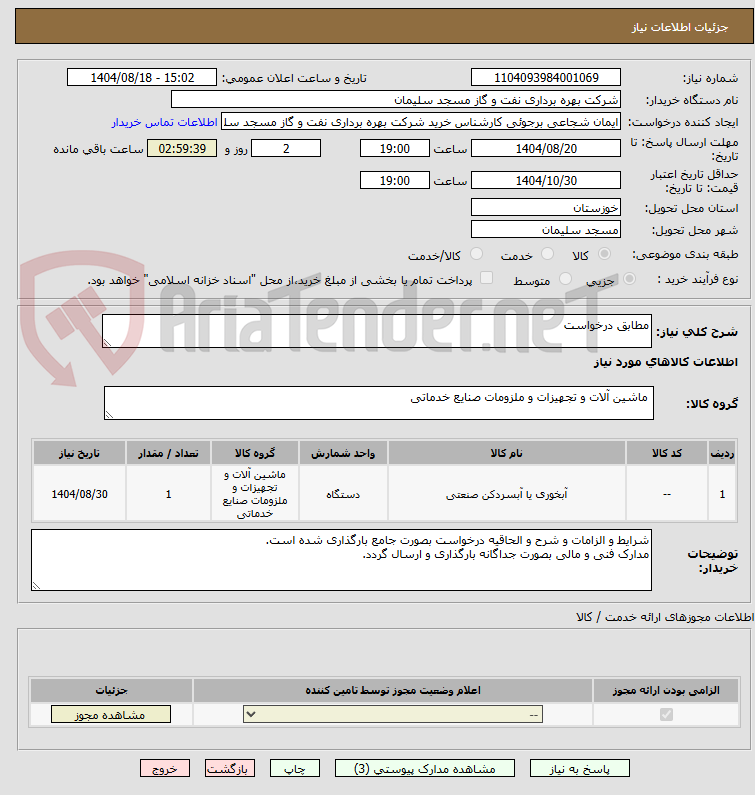 تصویر کوچک آگهی مطابق درخواست