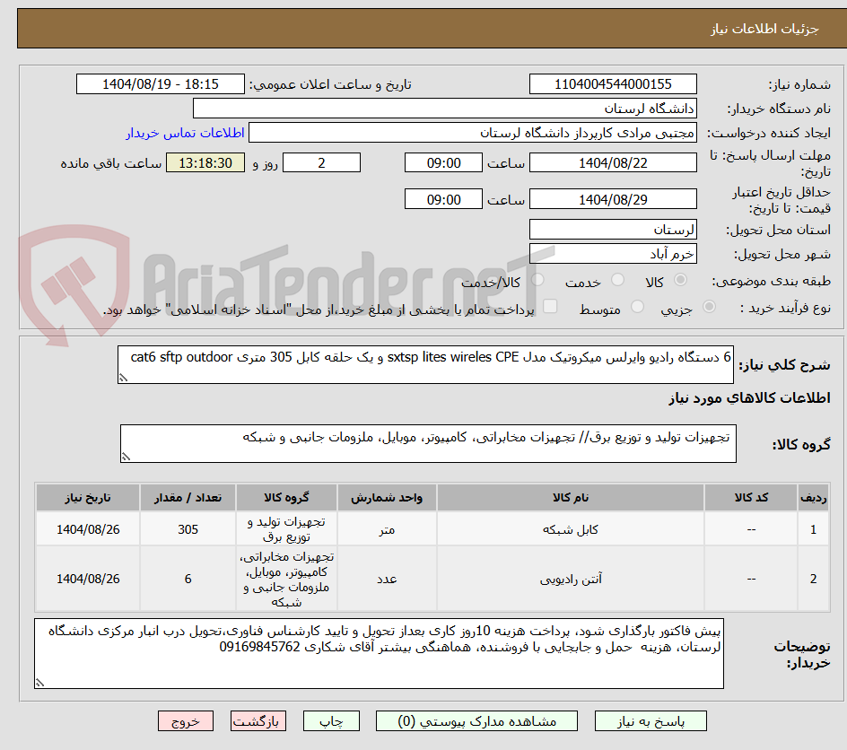 تصویر کوچک آگهی 6 دستگاه رادیو وایرلس میکروتیک مدل sxtsp lites wireles CPE و یک حلقه کابل 305 متری cat6 sftp outdoor 
