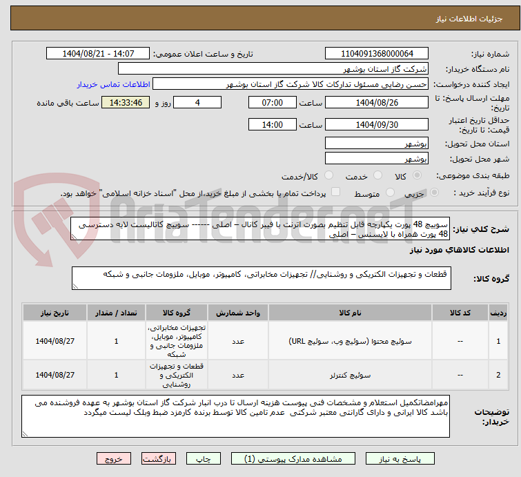 تصویر کوچک آگهی سوییچ 48 پورت یکپارچه قابل تنظیم بصورت اترنت با فیبر کانال – اصلی ------ سوییچ کاتالیست لایه دسترسی 48 پورت همراه با لایسنس – اصلی 