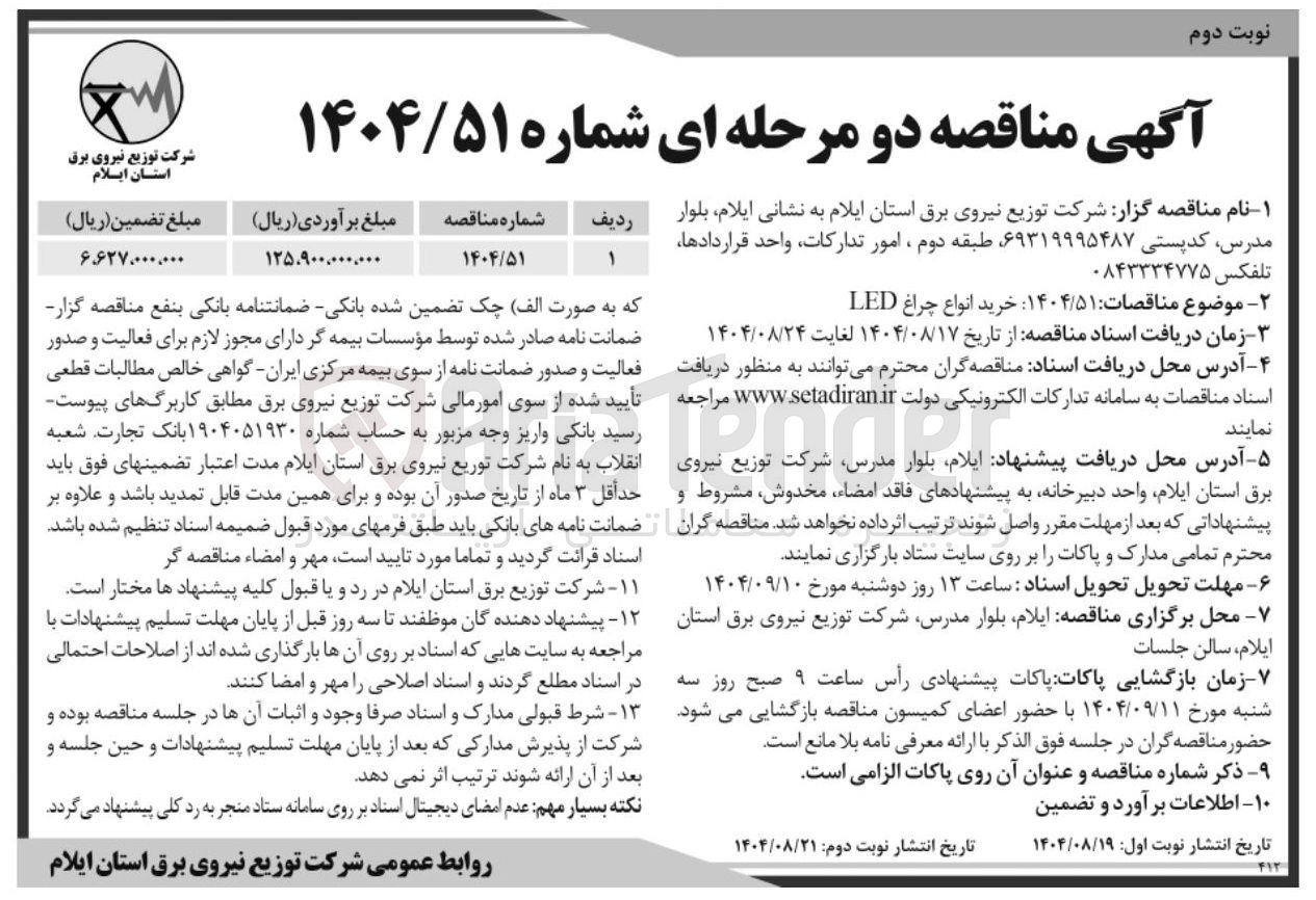 تصویر کوچک آگهی خرید انواع چراغ LED 
