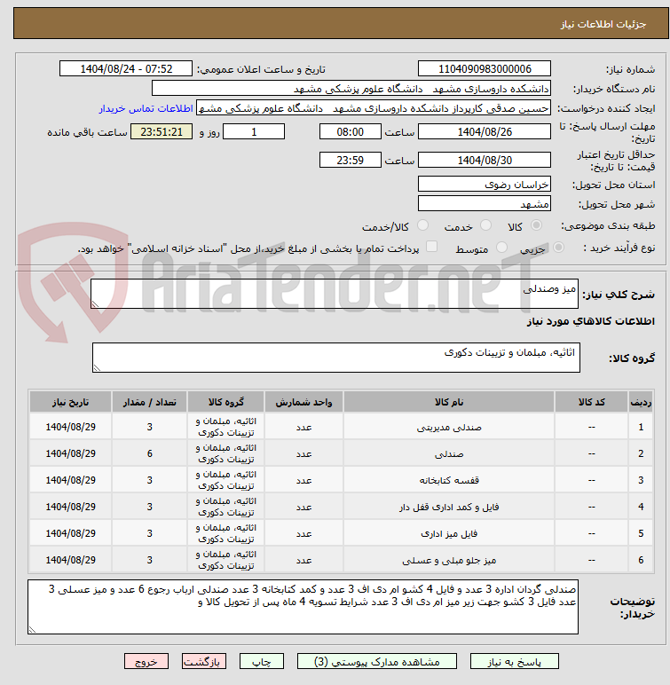 تصویر کوچک آگهی میز وصندلی