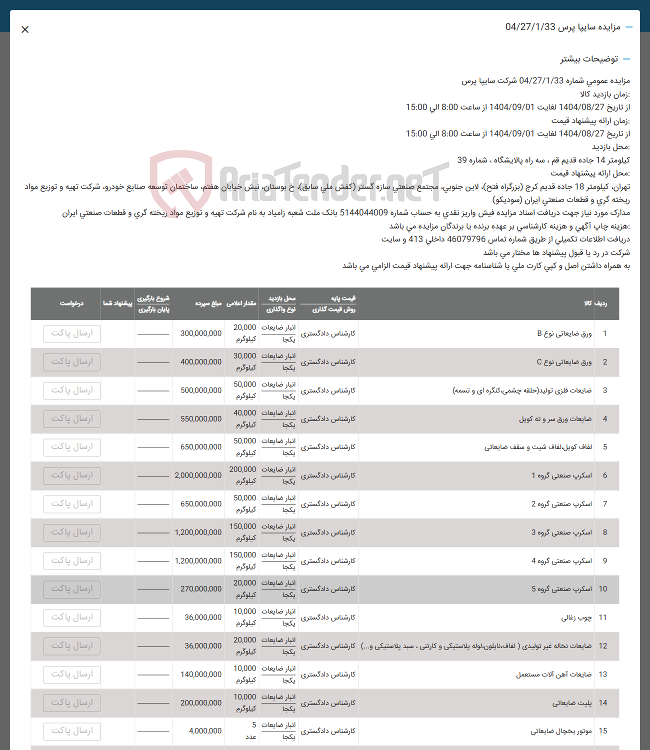 تصویر کوچک آگهی 6 اسکرب صنعتی گروه 1 
