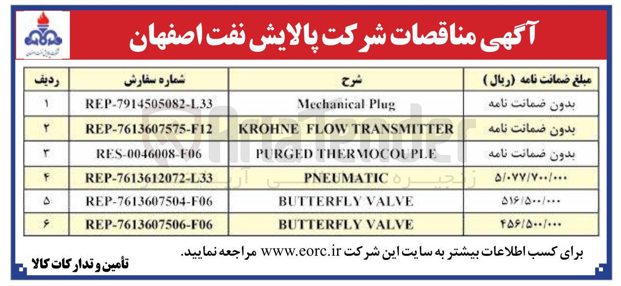 تصویر کوچک آگهی VALVE BUTTERFLY