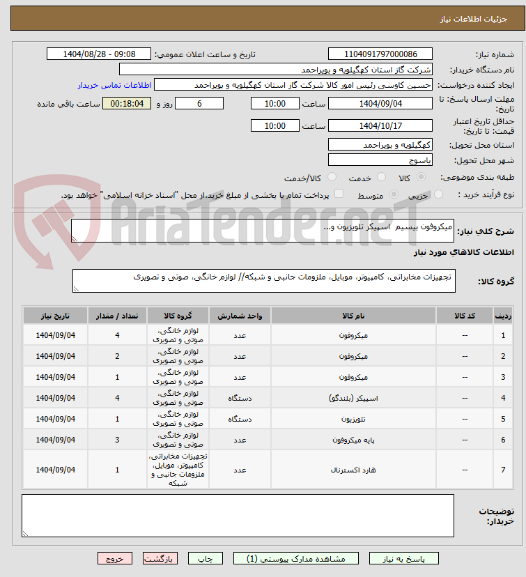 تصویر کوچک آگهی میکروفون بیسیم اسپیکر تلویزیون و...