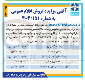 تصویر کوچک آگهی روغن سوخته