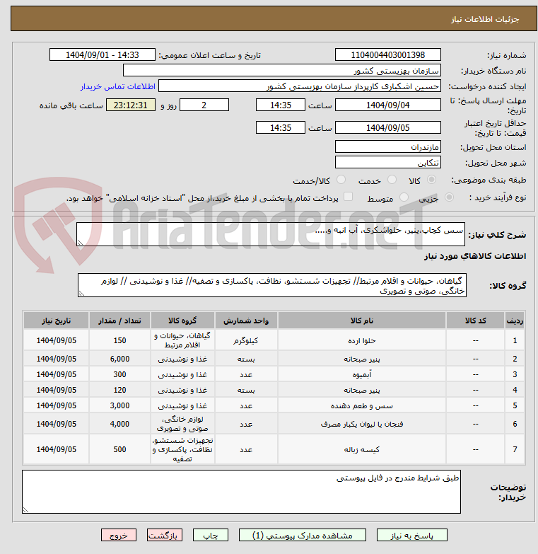 تصویر کوچک آگهی سس کچاپ،پنیر، حلواشکری، آب انبه و.....