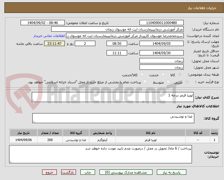 تصویر کوچک آگهی لوبیا قرمز درجه 1