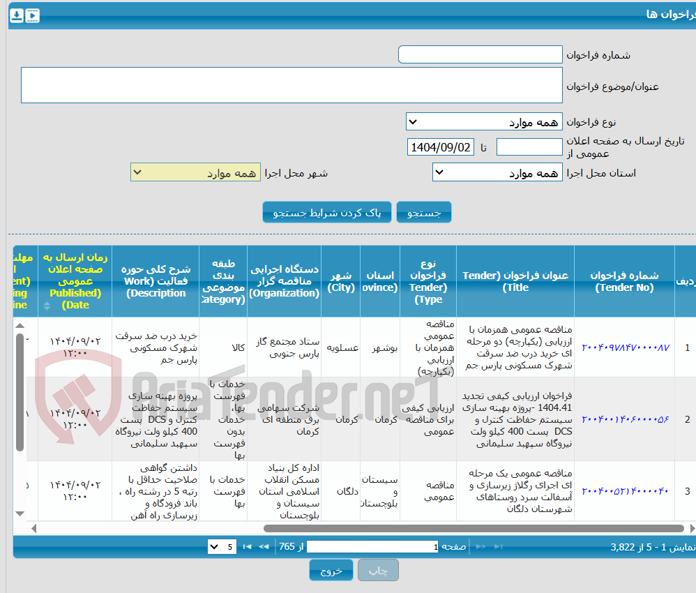 تصویر کوچک آگهی انجام عملیات تعمیرات تپ چنجر های ترانس های واحد توزیع برق شرکت فولاد مبارکه