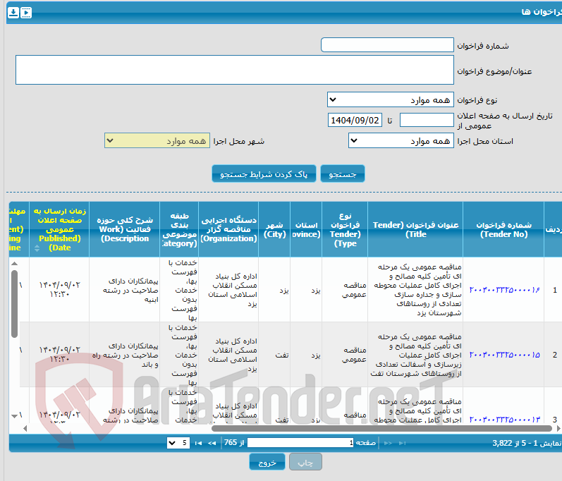 تصویر کوچک آگهی انجام عملیات تعمیرات تپ چنجر های ترانس های واحد توزیع برق شرکت فولاد مبارکه