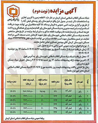 تصویر کوچک آگهی فروش 6 قطهخ زمین با کاربری تجاری