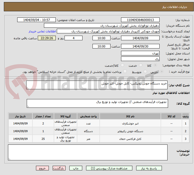 تصویر کوچک آگهی خرید دستگاه جوش رونیکس- کابل جوش- انبر جوش