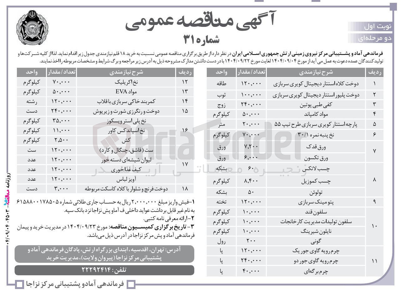 تصویر کوچک آگهی خرید سلفون تولیدات مدیریت کارخانجات