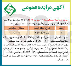 تصویر کوچک آگهی کپ 270 KEP