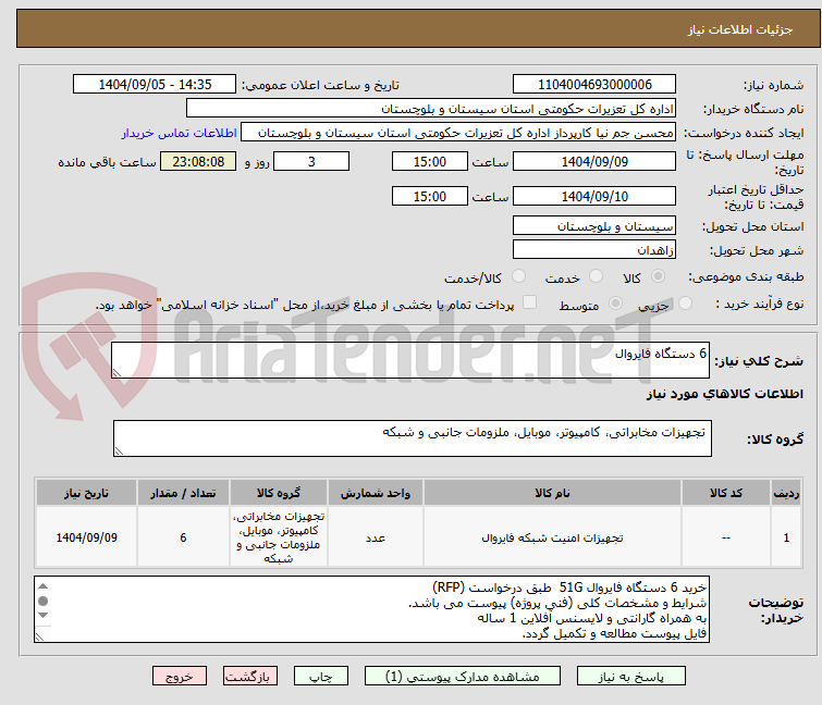 6 دستگاه فایروال
