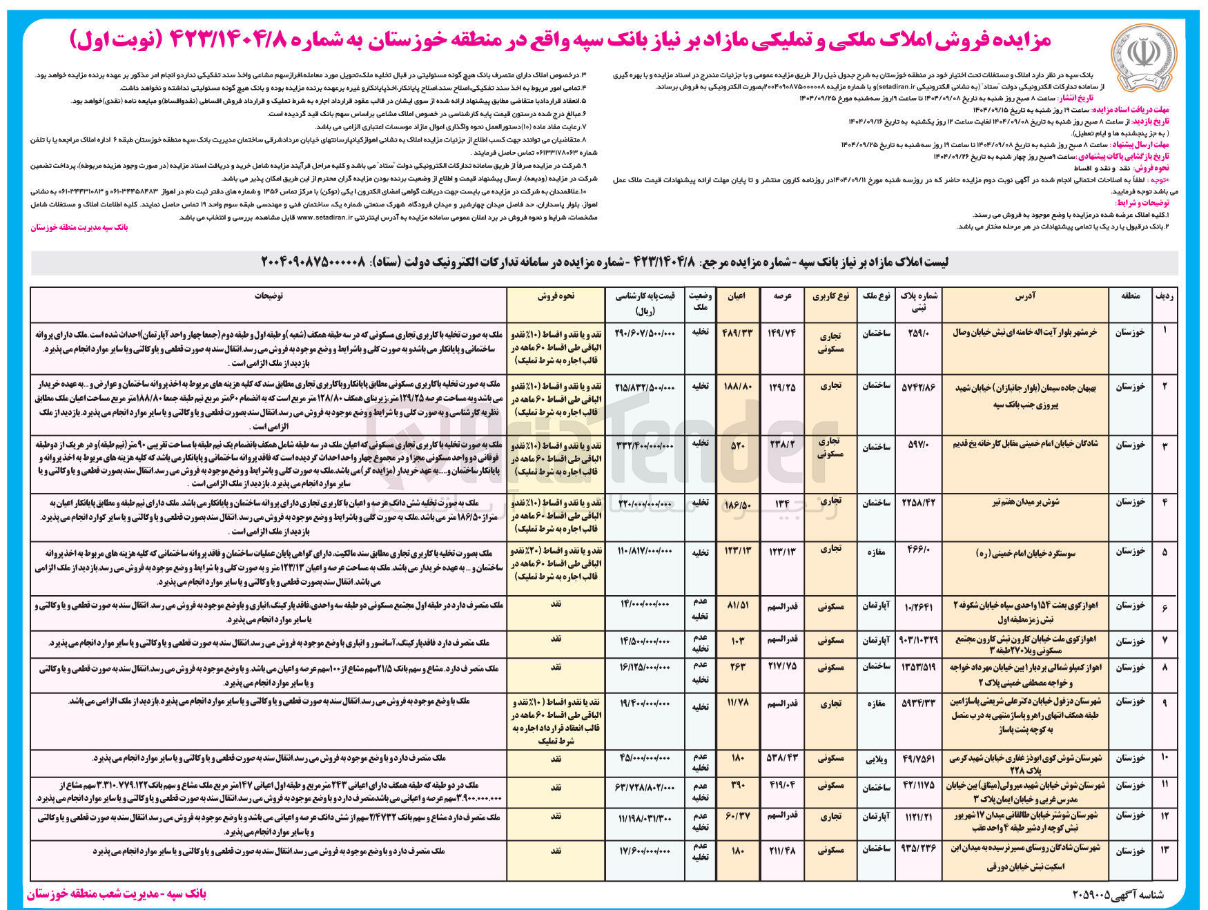 تصویر کوچک آگهی فروش املاک