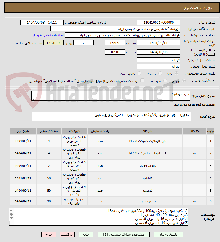 تصویر کوچک آگهی کلید اتوماتیک