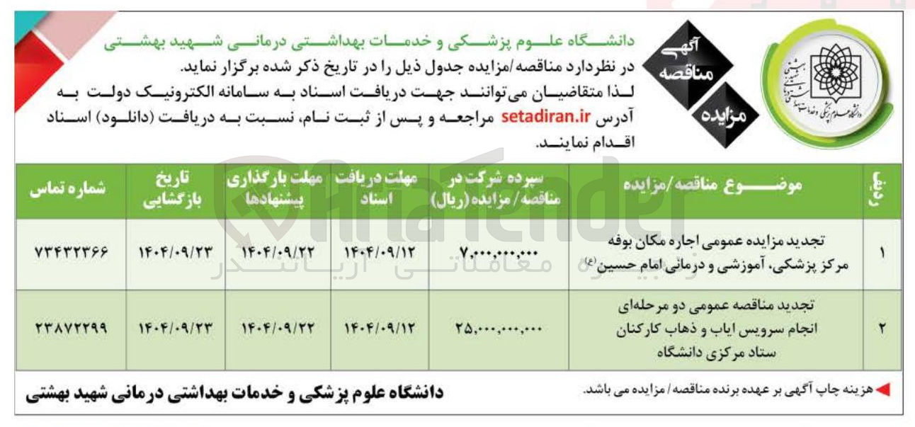 تصویر کوچک آگهی اجاره مکان بوفه