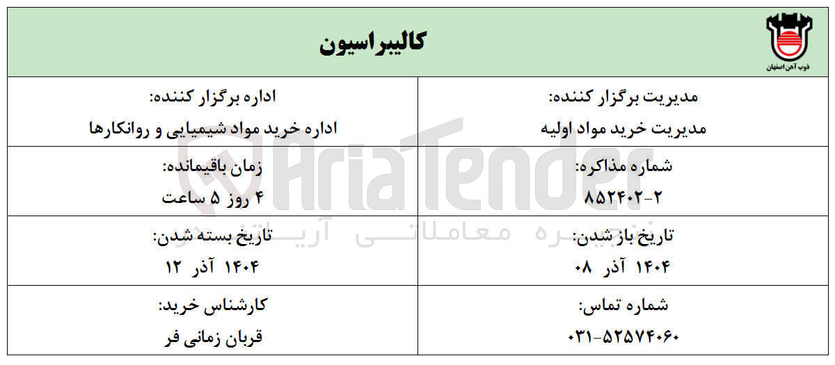 تصویر کوچک آگهی خرید کالیبراسیون
