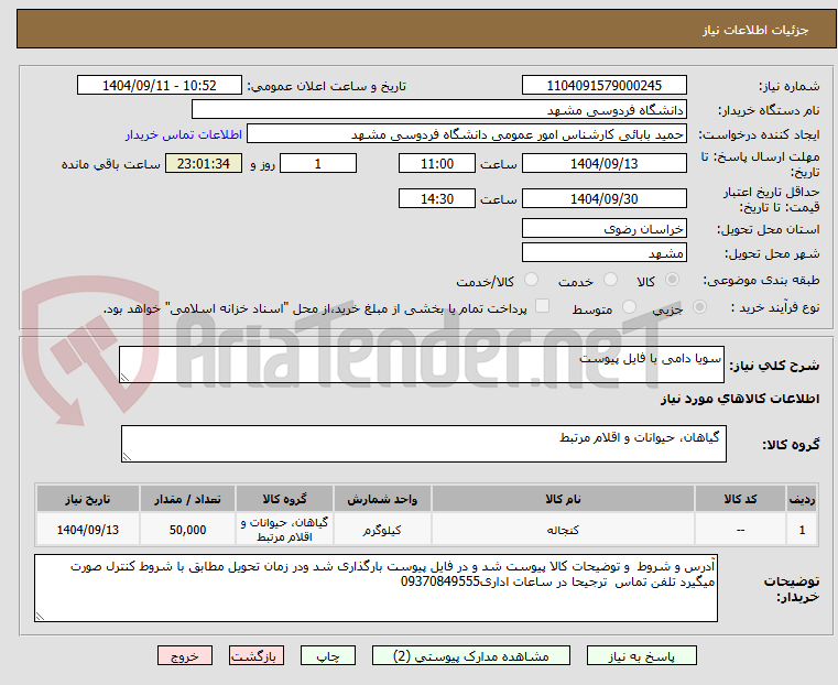 سویا دامی با فایل پیوست