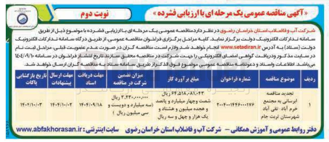 تصویر کوچک آگهی Hبرسانی