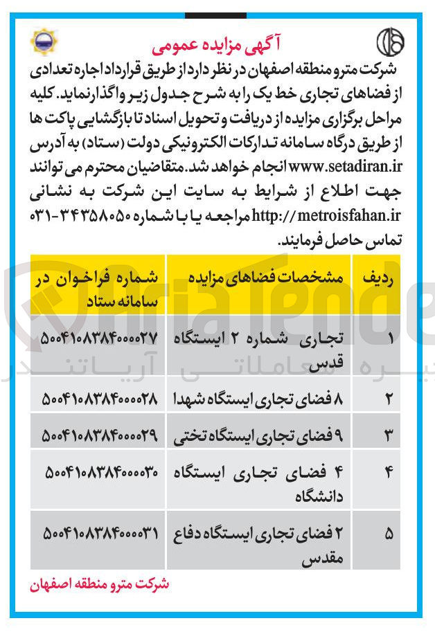 تصویر کوچک آگهی اجاره 4 فضای تجاری