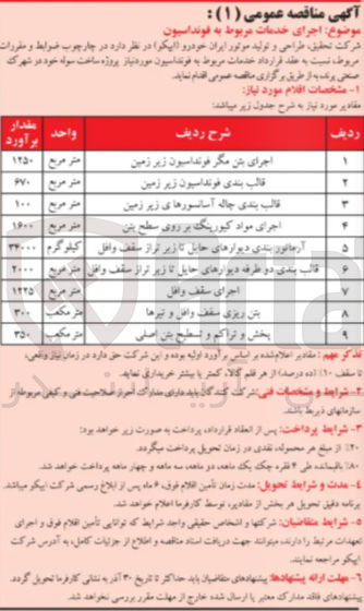 تصویر کوچک آگهی اجرای بتن مگر فونداسیون زیر زمین 
