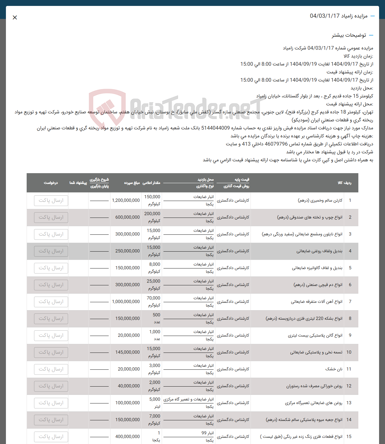 تصویر کوچک آگهی انواع بشکه 220 لیتری فلزی در باز و بسته ( درهم ) 
