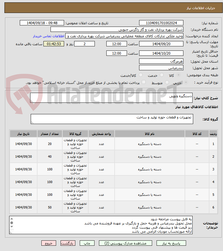 تصویر کوچک آگهی دستگیره وتوپی 