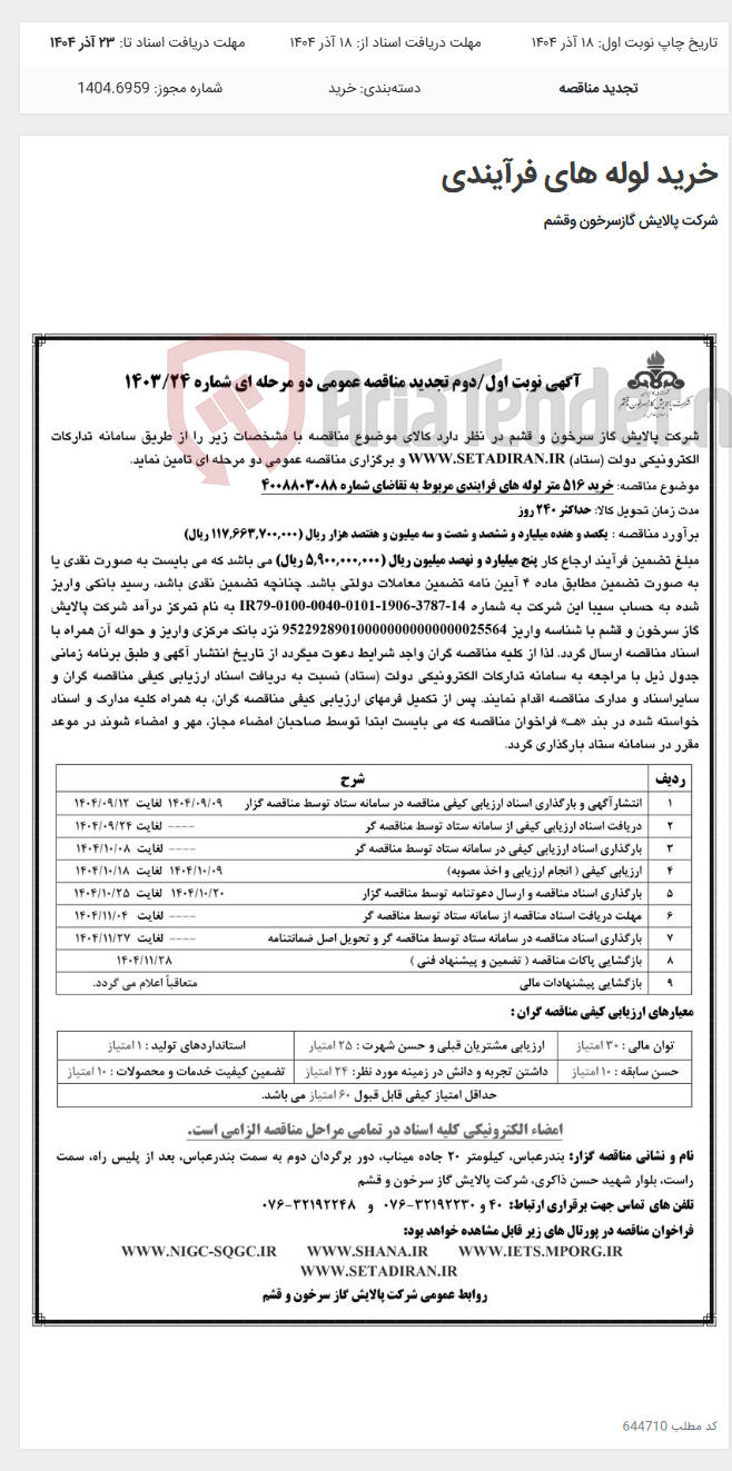 تصویر کوچک آگهی خرید لوله های فرآیندی