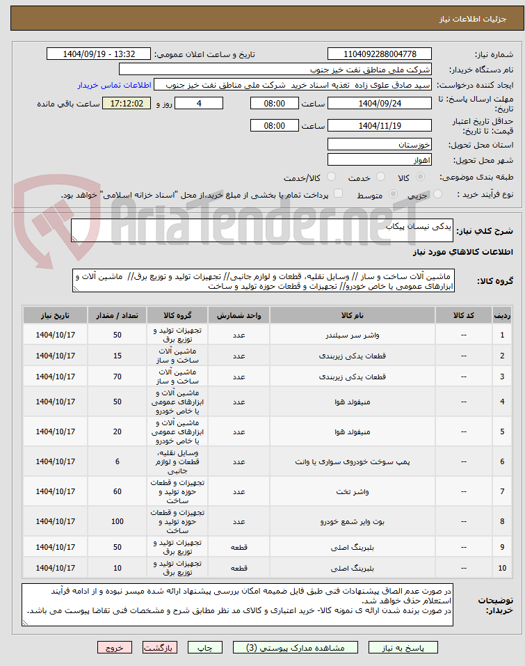 تصویر کوچک آگهی یدکی نیسان پیکاب