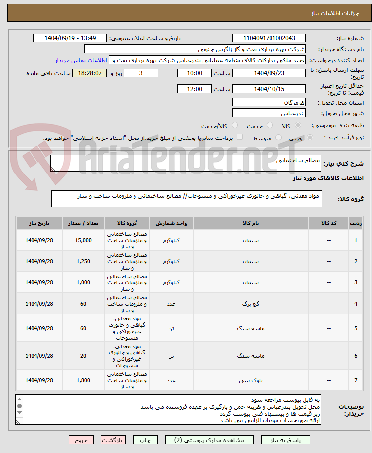 مصالح ساختمانی
