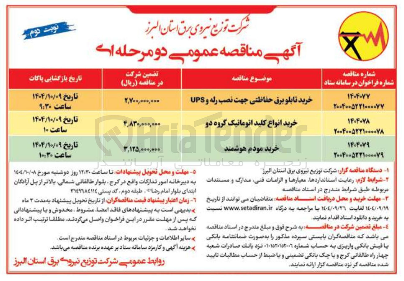 تصویر کوچک آگهی خرید تابلو برق حفاظتی جهت نصب رله و UPS 
