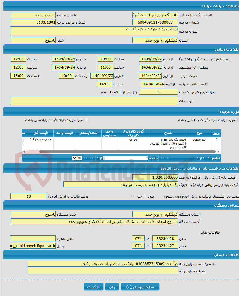 تصویر کوچک آگهی اجاره مغازه شماره 4 مرکز دوگنبدان