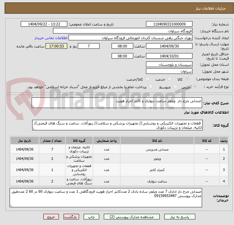تصویر کوچک آگهی صندلی چرخ دار  ویلچر ساعت دیواری و کانتر احراز هویت