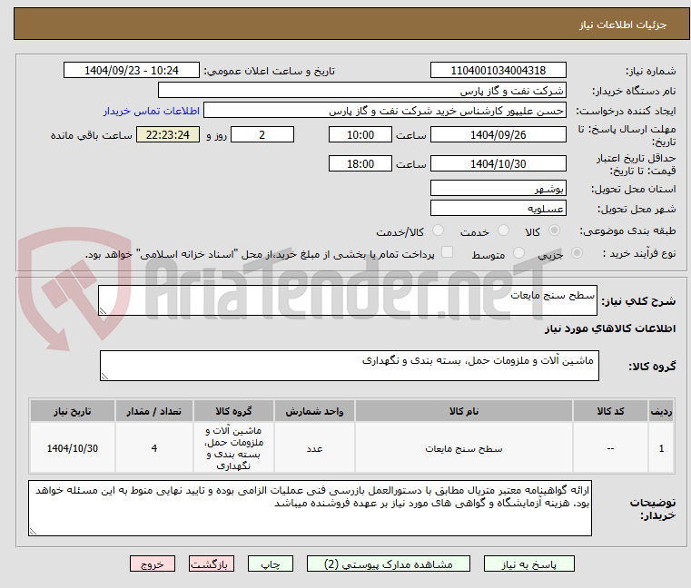 تصویر کوچک آگهی سطح سنج مایعات