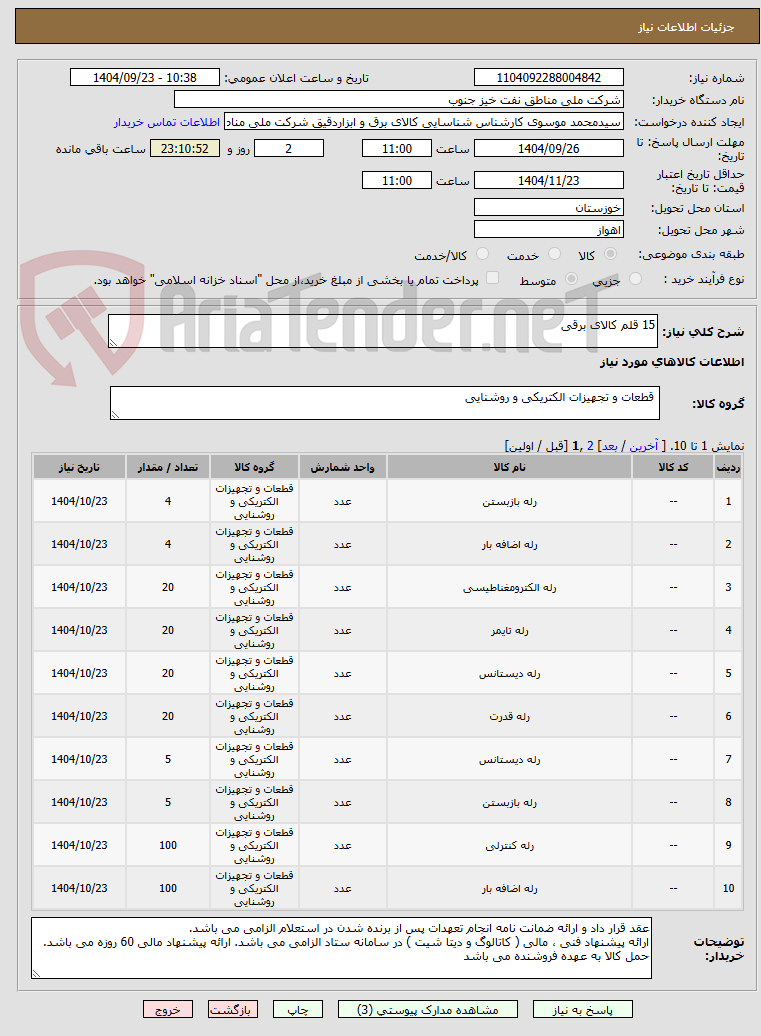 تصویر کوچک آگهی 15 قلم کالای برقی